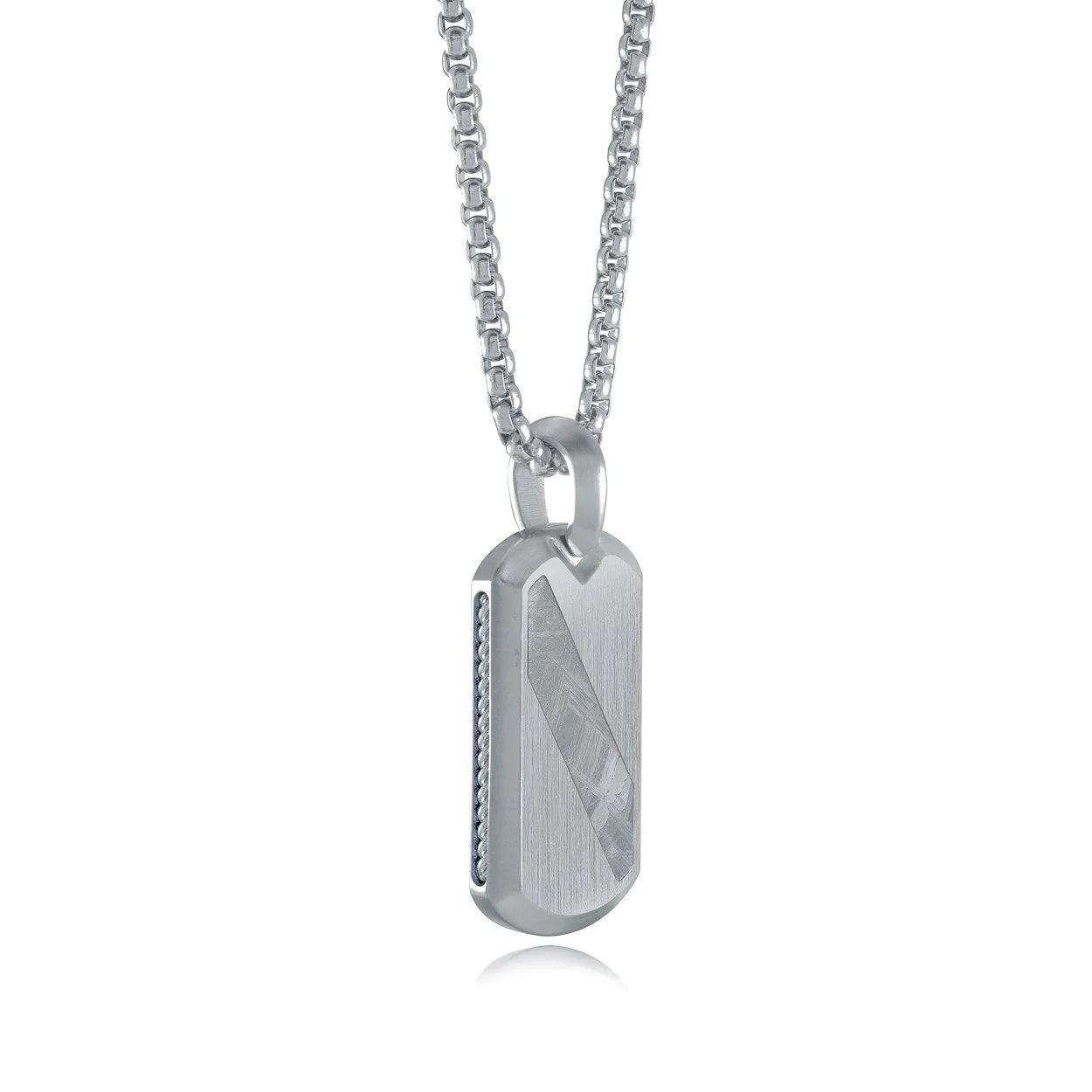 METEORITE DOG TAG PENDANT ENGRAVABLE