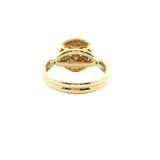 Diamants Double Halo 1 Carat en Or Jaune 14kt