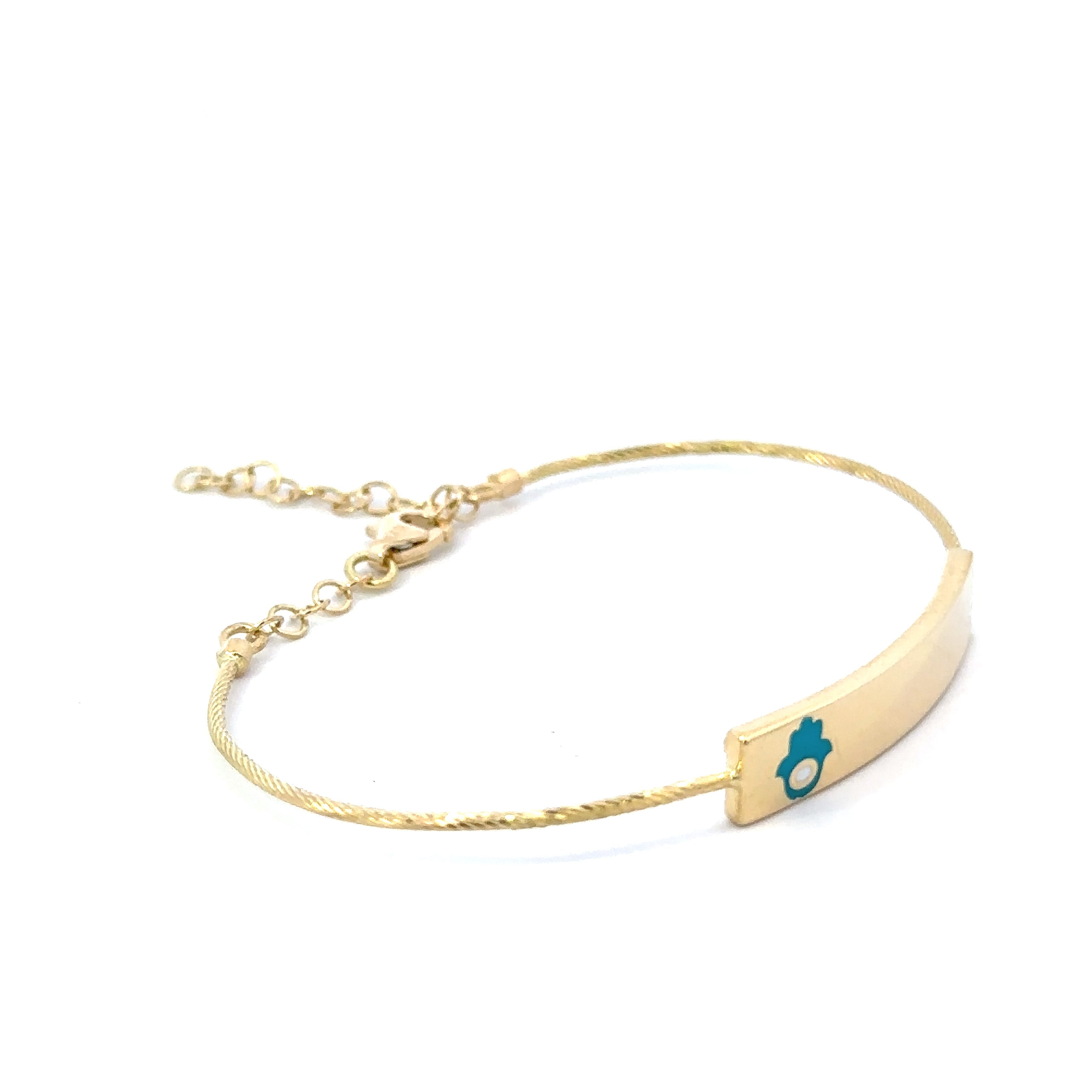 18K GOLD HAMSA BABY BRACELET