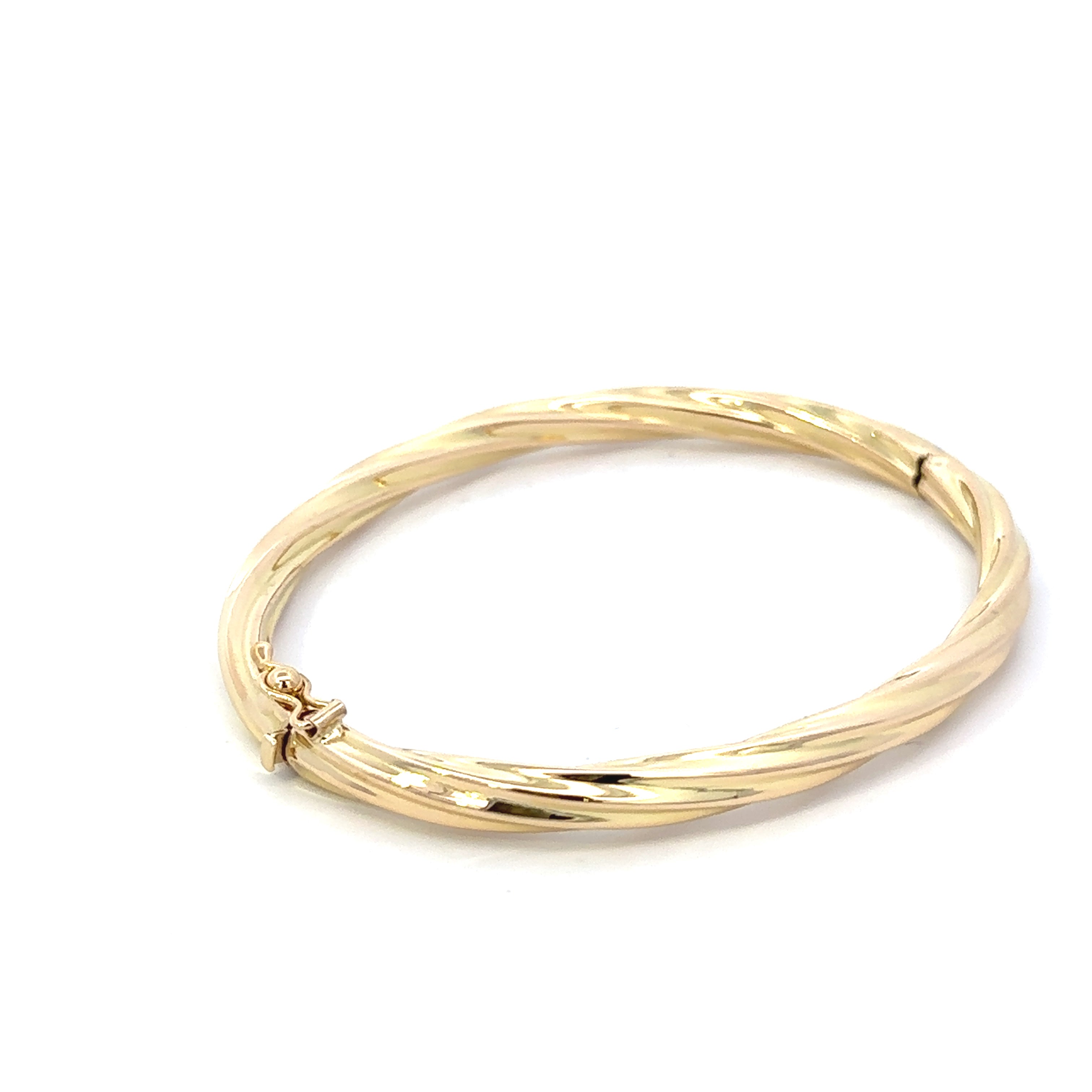 Braded Design Lady's Bangle 18K Gold