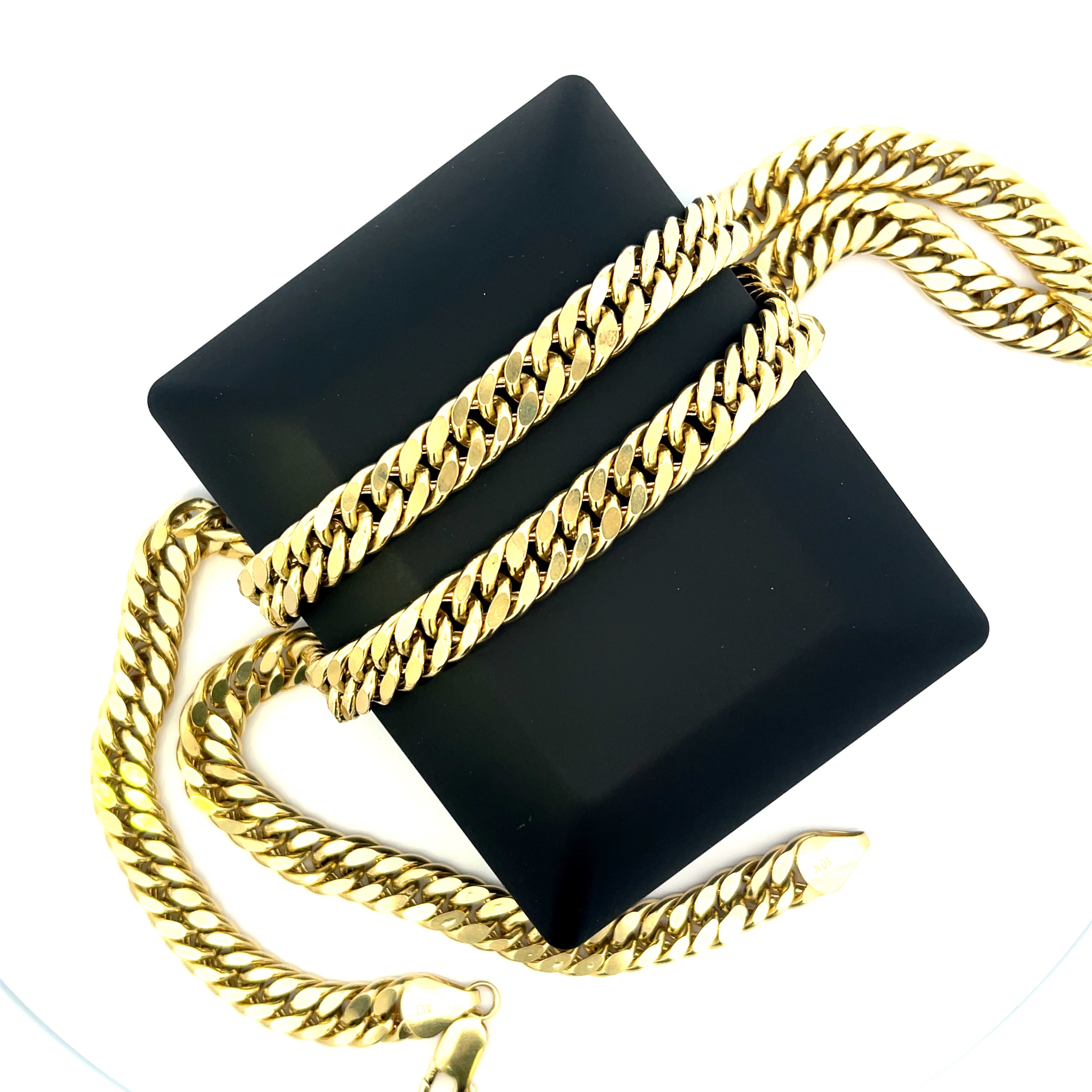 10K Gold Double Cuban (Rare) 9mm