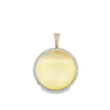 10K Gold Memory Pendant Zirconia Large