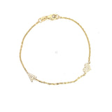 Bracelet Initial Personnalisé En Or Et Diamants