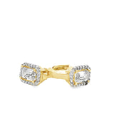 Boucles d'oreilles créoles Irene en or 10 carats