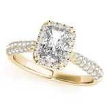 Bague de fiançailles taille émeraude - Anabelle
