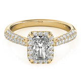 Bague de fiançailles taille émeraude - Anabelle