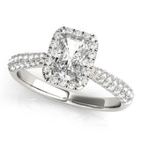 Bague de fiançailles taille émeraude - Anabelle