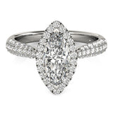 Bague de fiançailles taille marquise - Anabelle