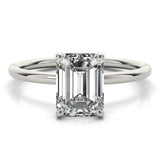 Bague de fiançailles taille émeraude - Mia