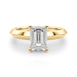 Bague de fiançailles taille émeraude - Magalie