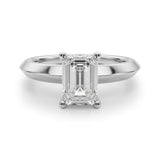 Bague de fiançailles taille émeraude - Magalie