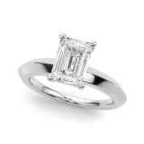 Bague de fiançailles taille émeraude - Magalie
