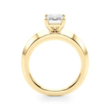 Bague de fiançailles taille émeraude - Magalie