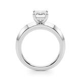 Bague de fiançailles taille émeraude - Magalie