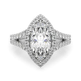 Bague de fiançailles taille marquise - Maya