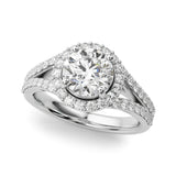 Bague de fiançailles taille brillant rond - Maya