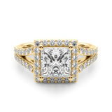Bague de fiançailles taille carrée - Maya
