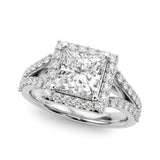 Bague de fiançailles taille carrée - Maya