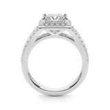 Bague de fiançailles taille carrée - Maya