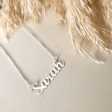 Cutie Name Necklace Silver
