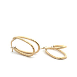 Boucles d'oreilles créoles Irene en or 10 carats