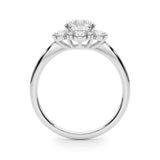 Bague de fiançailles taille brillant rond - Floria