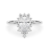 Bague de fiançailles taille poire - Floria