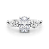 Bague de fiançailles en diamant ovale fantaisie - Marki