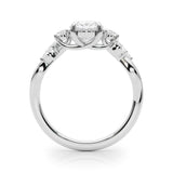 Bague de fiançailles en diamant ovale fantaisie - Marki