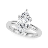 Bague de fiançailles taille marquise - Magalie