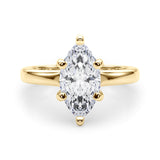 Bague de fiançailles taille marquise - Magalie