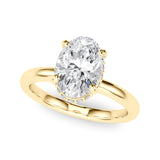 Oval Shape Double Halo Engagement Ring
