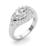 Bague de fiançailles ovale - Fantaisie