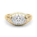 Bague de fiançailles ovale - Fantaisie