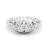 Bague de fiançailles ovale - Fantaisie