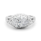 Bague de fiançailles en forme de poire - Fantaisie