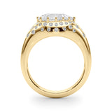 Bague de fiançailles en forme de poire - Fantaisie