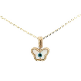 Collier Trèfle Noir Or 10k