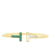Bracelet Jonc Rose Or 10K
