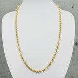 Chaîne corde en or 18 carats 4MM