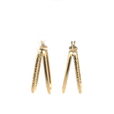 Boucles d'oreilles créoles Irene en or 10 carats