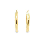 10K Classic Gold Earring Hoops 35mm