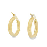 10K Classic Gold Earring Hoops 15mm