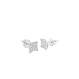 Boucles d'oreilles à tige carrées en argent 925S - Marco