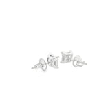 Boucles d'oreilles à tige carrées en argent 925S - Marco