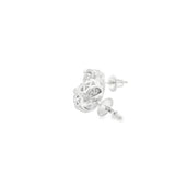 Boucles d'oreilles rondes cubiques en argent 925S - Gaby
