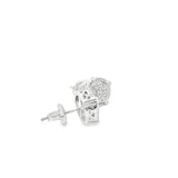 Boucles d'oreilles rondes cubiques en argent 925S - Gaby