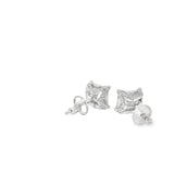 Boucles d'oreilles à tige carrées en argent 925S - Ady