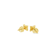 Boucles d'oreilles à tige carrées en argent 925S avec zircones cubiques - Mike