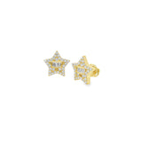 Boucles d'oreilles à tige Star GP en argent 925S - soleil